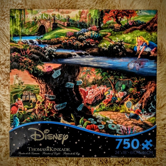 Disney Other - Disney x Thomas Kinkade Alice in Wonderland Puzzle